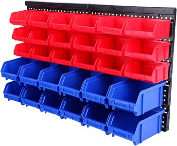 Yonntech 32 pcs Cajas apilables Organizador de herramientas Cajas de