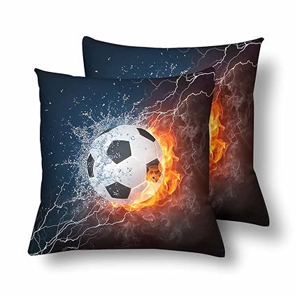 Amazon Com Interestprint Soccer Ball In Fire And Water Soccer