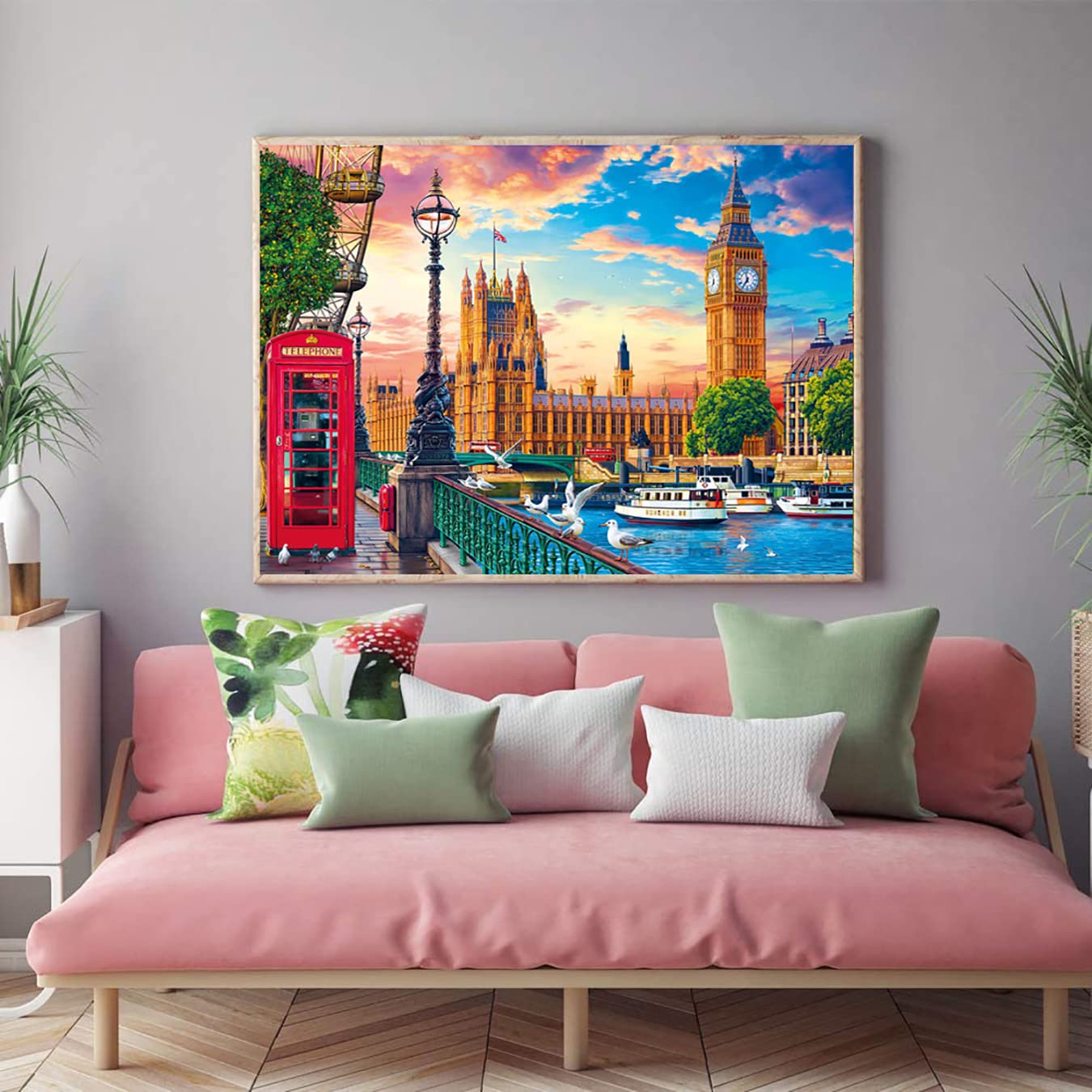 Jigsaw Puzzles 1000 Pieces - 1000 Piece Puzzles for Adults 1000 Pieces Puzzle Game Decompression Toys Family Landscape Decoration Puzzle