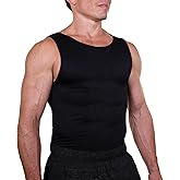 Esteem Apparel EliteSlim Men's Compression Shirt to Hide Gynecomastia Moobs Abs Chest Stomach Slimming Shapewear