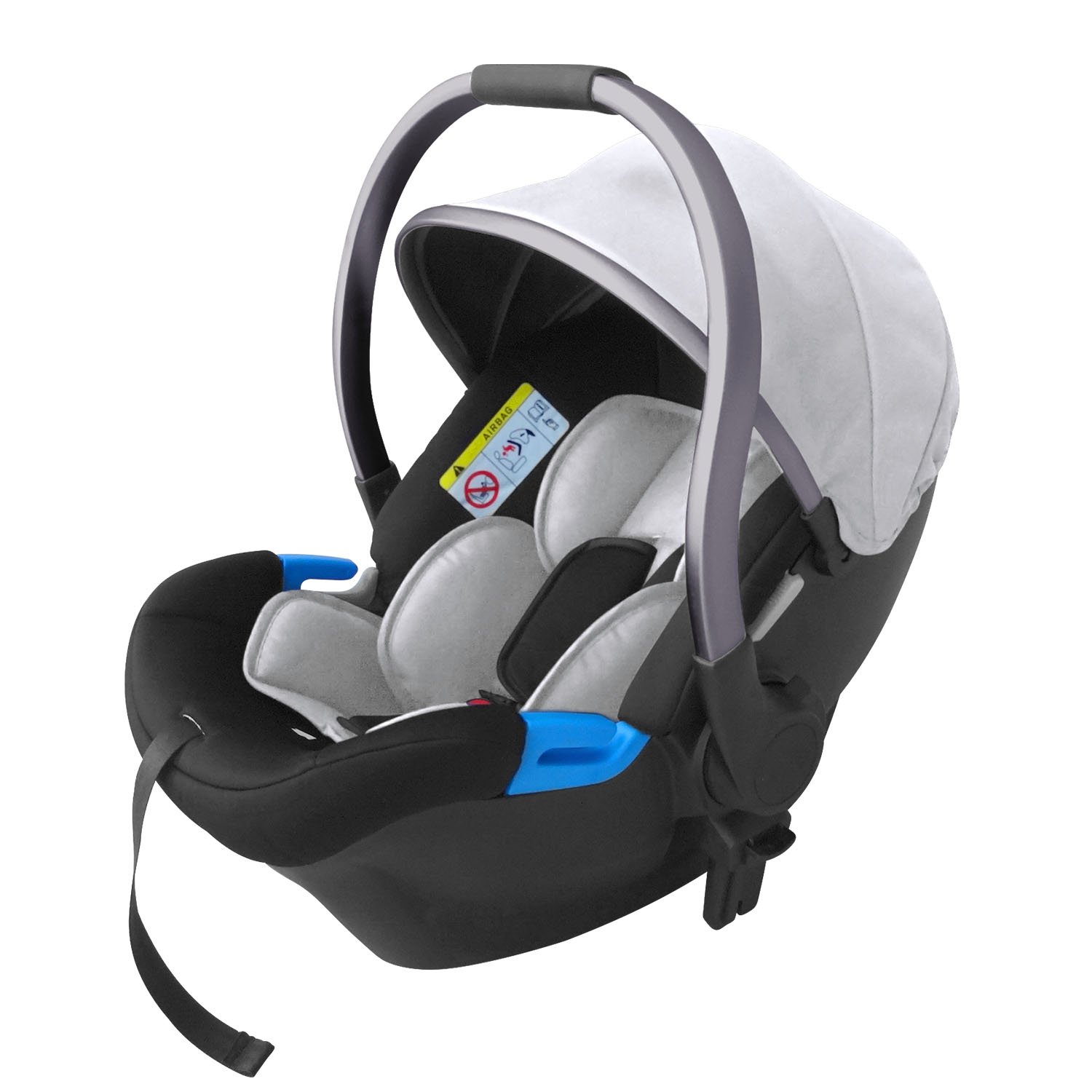 knorr-baby 860670 Babyschale Kinderwagen For You, grau