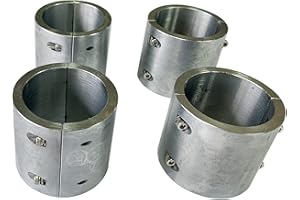BZBMGMO Split Collar Tube Clamp, UTV Universal Connector Weldable Clamps, Short Connector 1-3/4" Qty 4