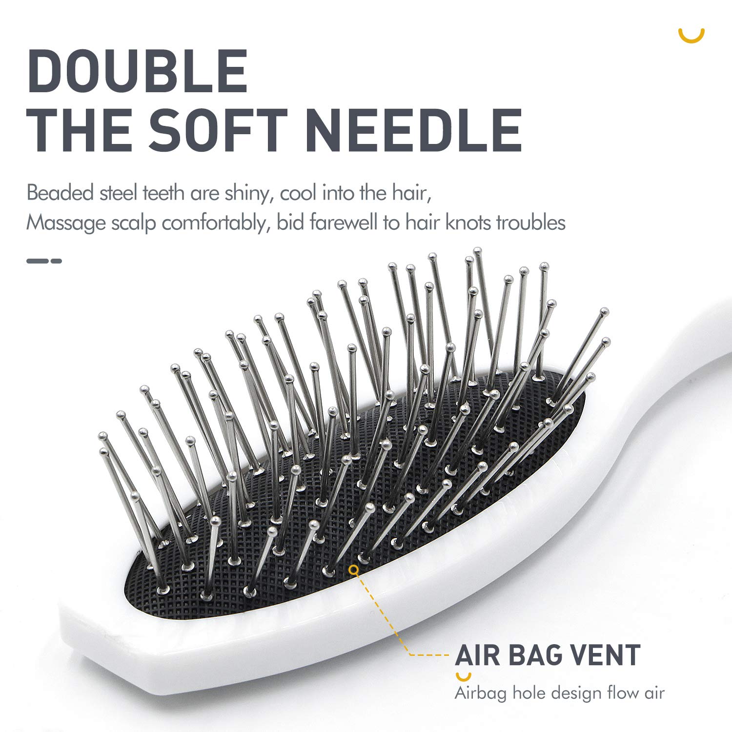 Parabirds Hair Brush for Boys Girls,Wet Dry Brush Hair Brush for Men Women Kids,Small Brush Comb, Mini Travel Detangler Massage Beauty for All Hair Types