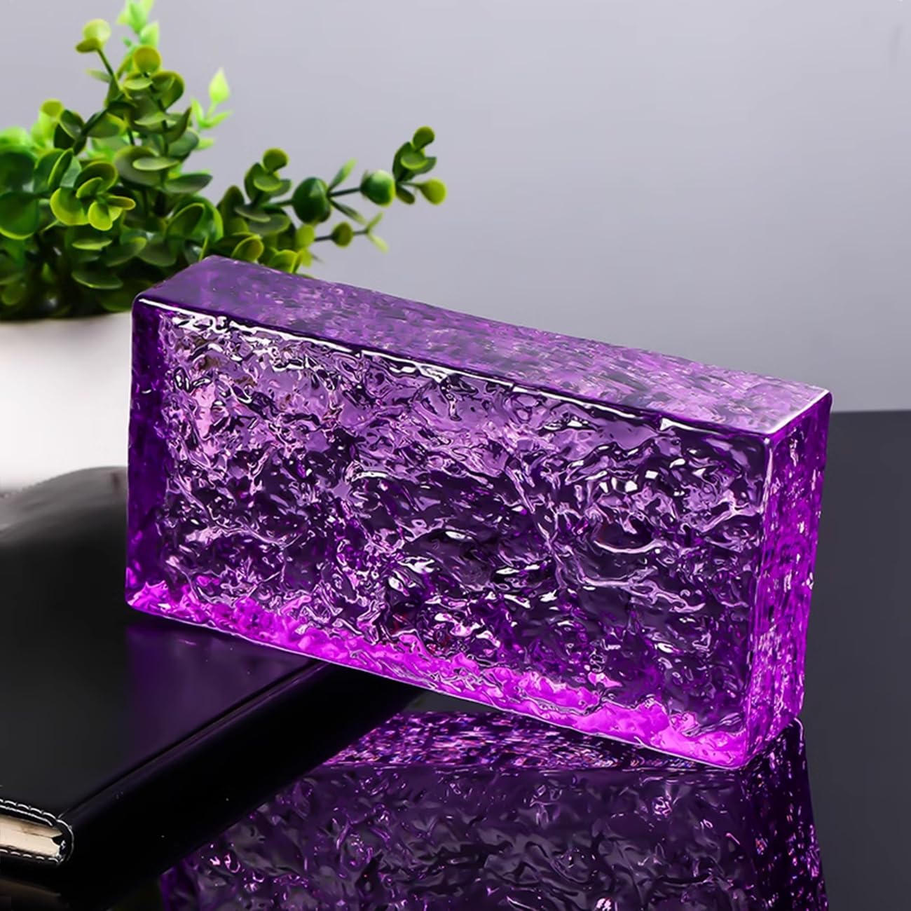 Yutianli Purple Transparent Ice Crystal Patterned