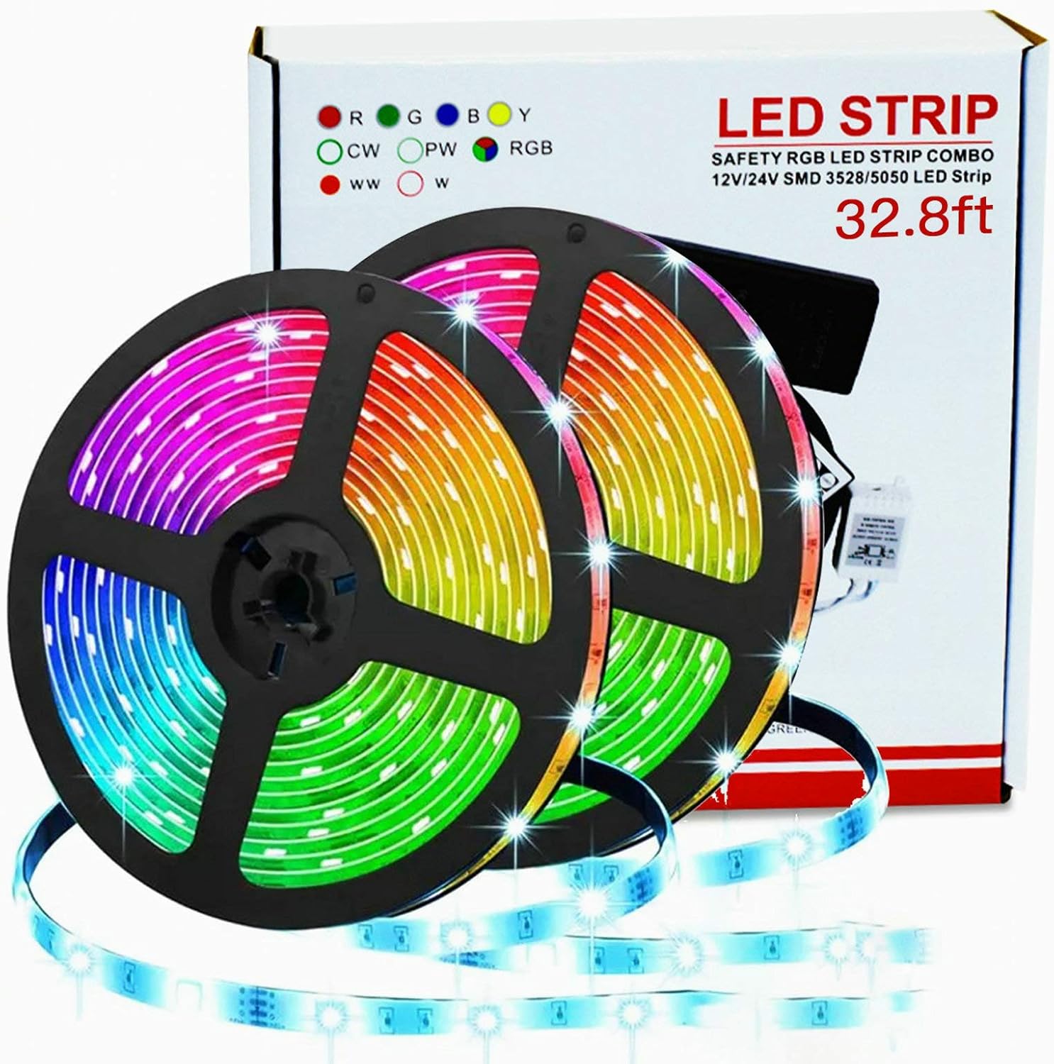 Led Strip Lights, 32.8 feet Color Changing Light Strip Kit