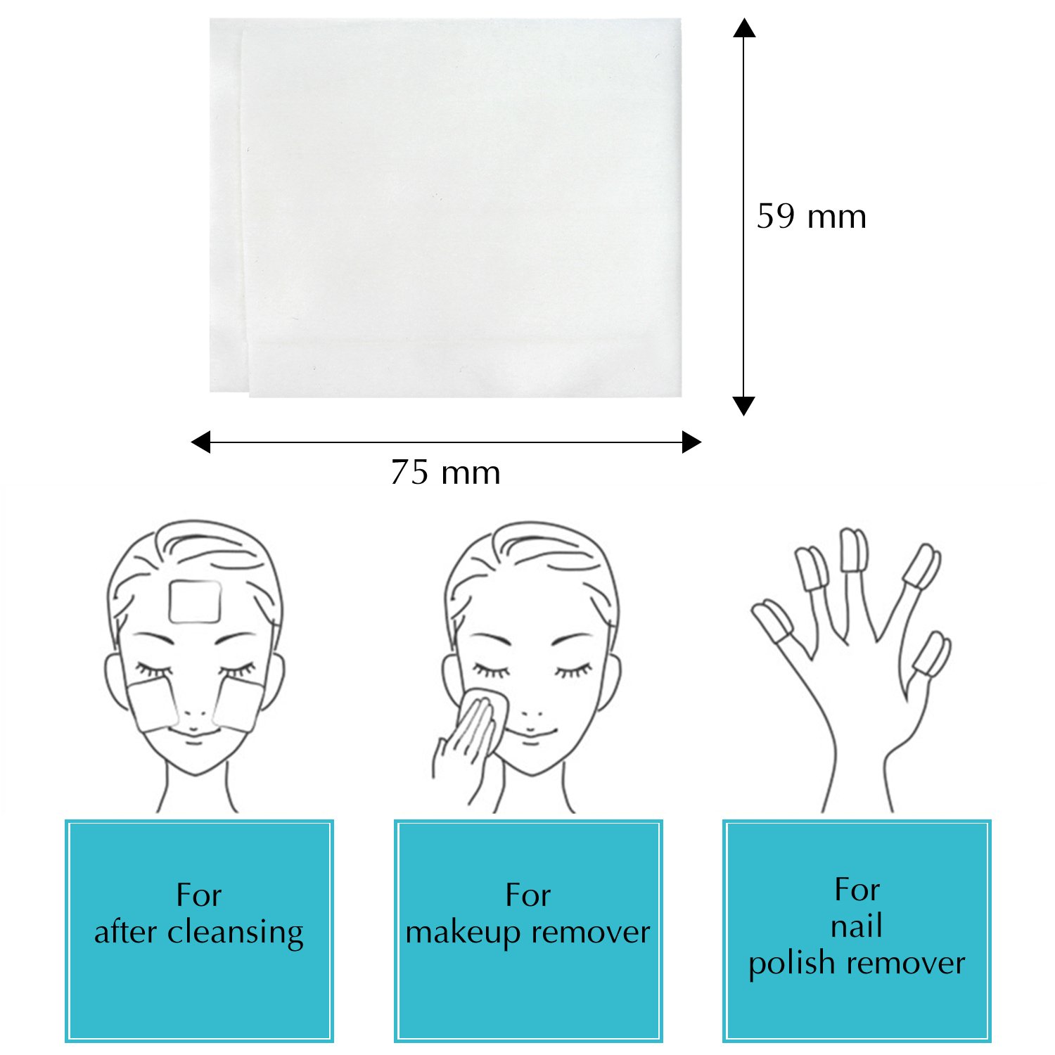 Salviettine struccanti salviettine per salviettine da 10 in 1 - Salviette per pelli sensibili e secche/3 x 10 pezzi