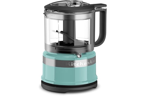 KitchenAid KFC3516AQ 3.5 Cup Mini Food Processor, Aqua Sky Blue