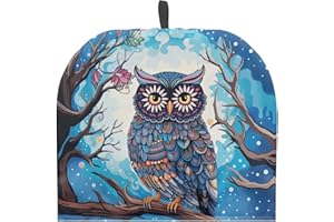 Rweroyiu Owl Tea Cosy Teapot Cover Dustproof Tea Cozy for Teapot Large Teapot Dust Cover Insulated Kettle Cover for Home Kitchen Home Decor Accessories