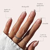 Glamnetic Ma Damn Press On Nails French Tip UV Finish 24 Nail Kit view 3
