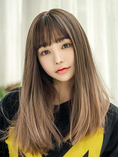 Amazon Co Jp Bghjueウィッグ女性ロングヘア気質ロングストレートヘアウォーターダンスヘアフルヘッドギア 服 ファッション小物