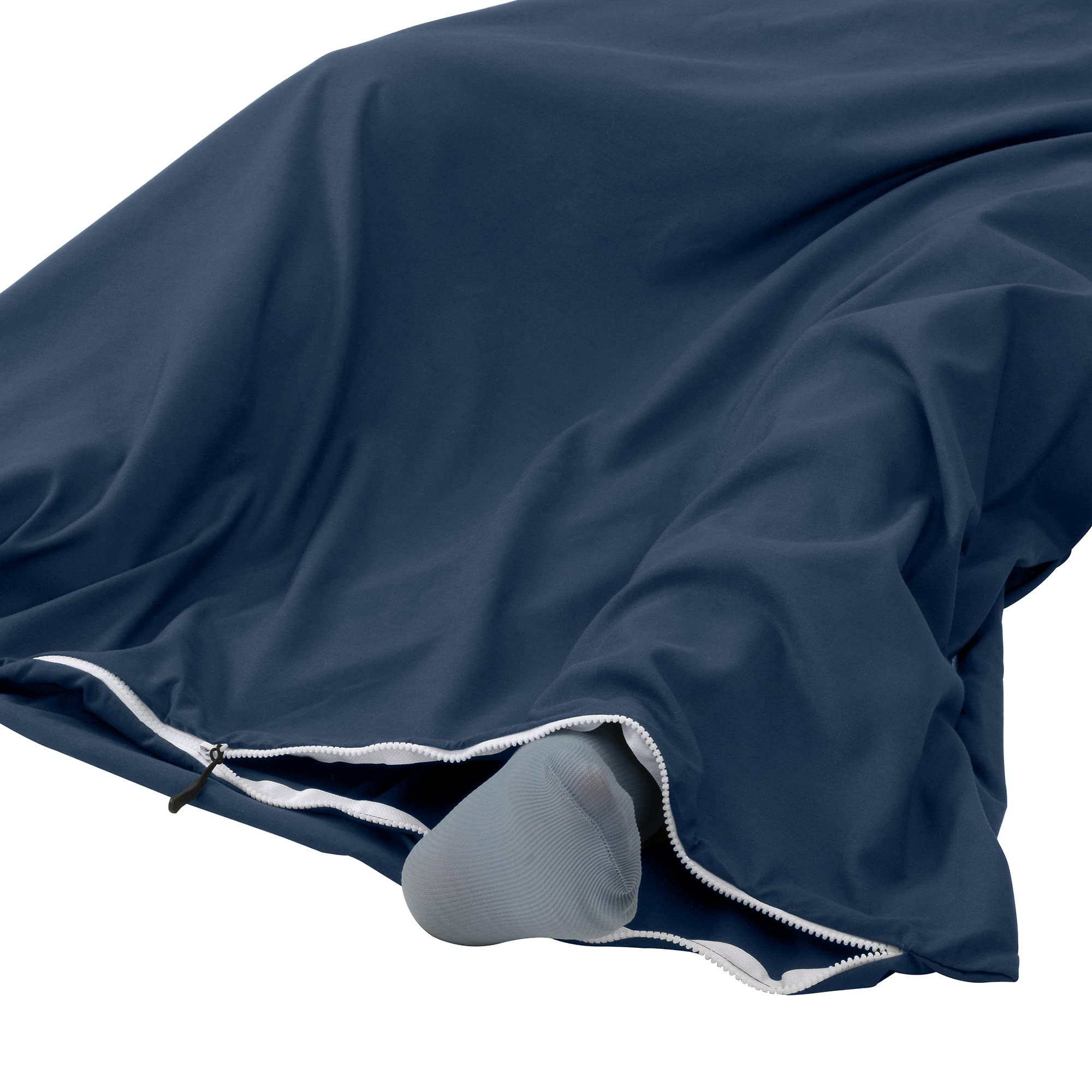 Traveler's Pal Hüttenschlafsack aus 100% Duraweave - Reiseschlafsack - Leichter und dünner Inlett Sommerschlafsack (Indigoblau) 7