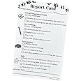 Dog Grooming Report Cards (Pad of 100, 5.5 X 8.5 Inches) Pet groomers report card for grooming salon