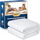 Premium 100% Waterproof Full Mattress Protector Breathable Cooling 3D Air Fabric Mattress Cover Smooth Soft Hypoallergenic No