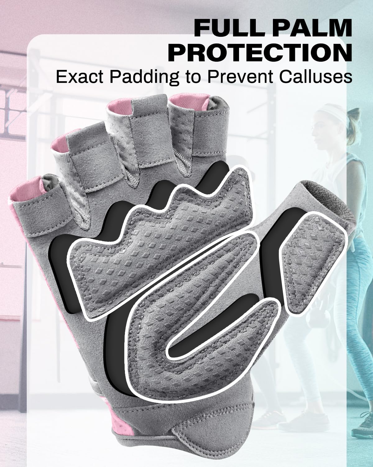 VINSGUIR Workout Gloves for Women and Men, Breathable Weight Lifting Gloves for Gym Exercise, Fitness, Training, and Cycling, with Excellent Grip and Cushion Pads