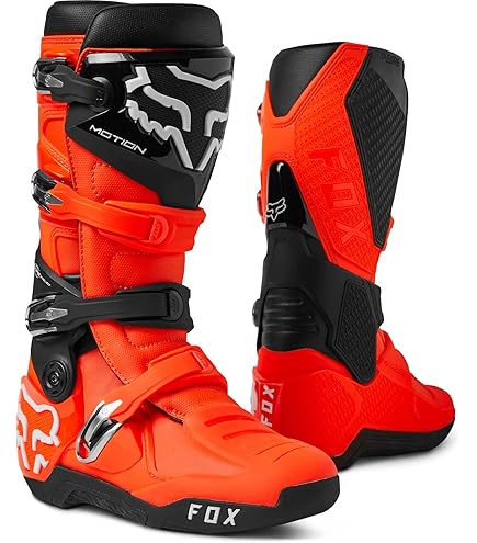 Amazon.com: Fox Racing Motion Motocross Boots (Fluorescent Orange