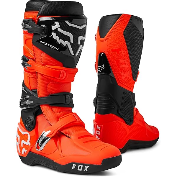 FOX バイクブーツ M10 (44) Amazon.com: Fox Racing Motion Motocross Boots (Fluorescent