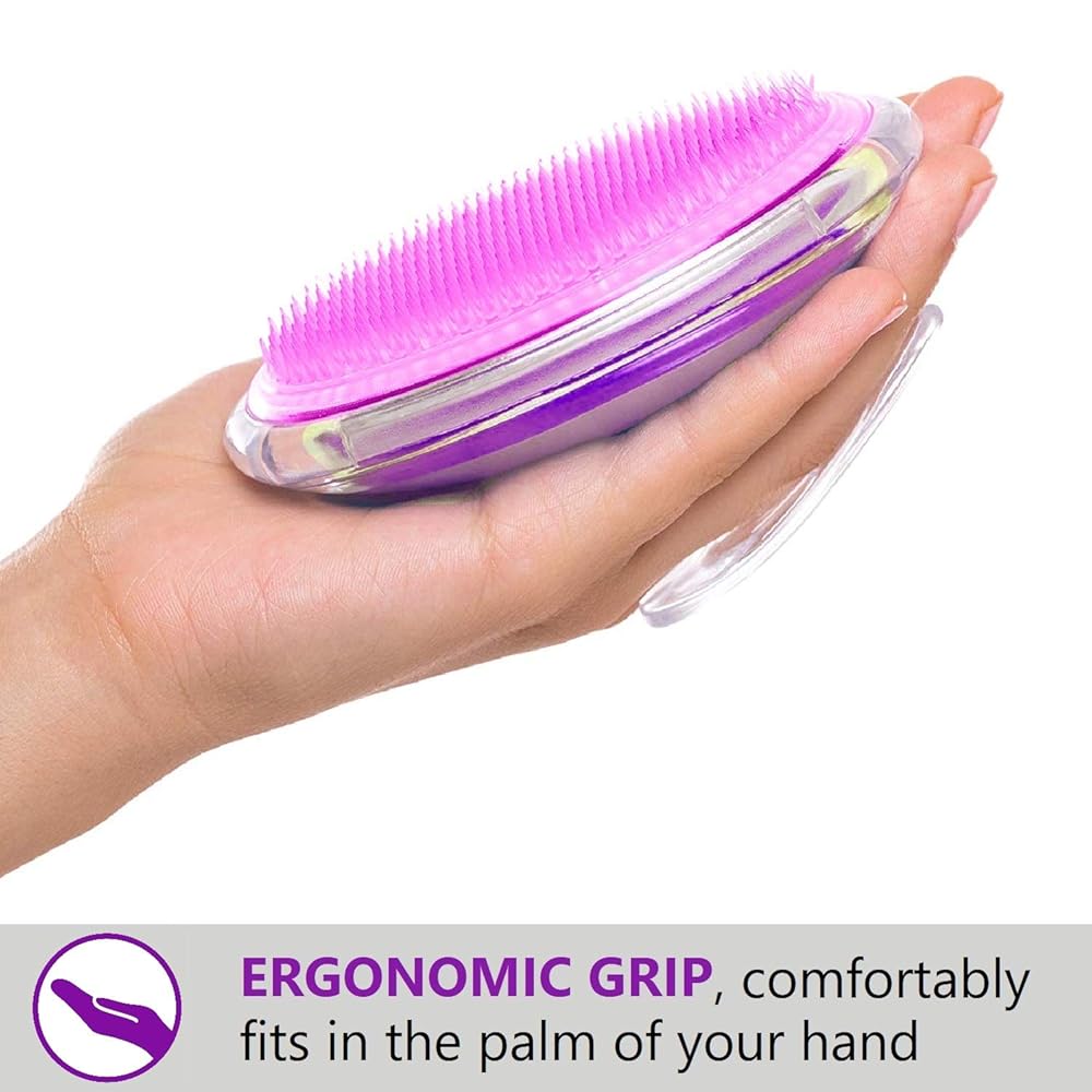 Exfoliating Brush For Razor Bumps and Ingrown Hair Treatment, Silicone