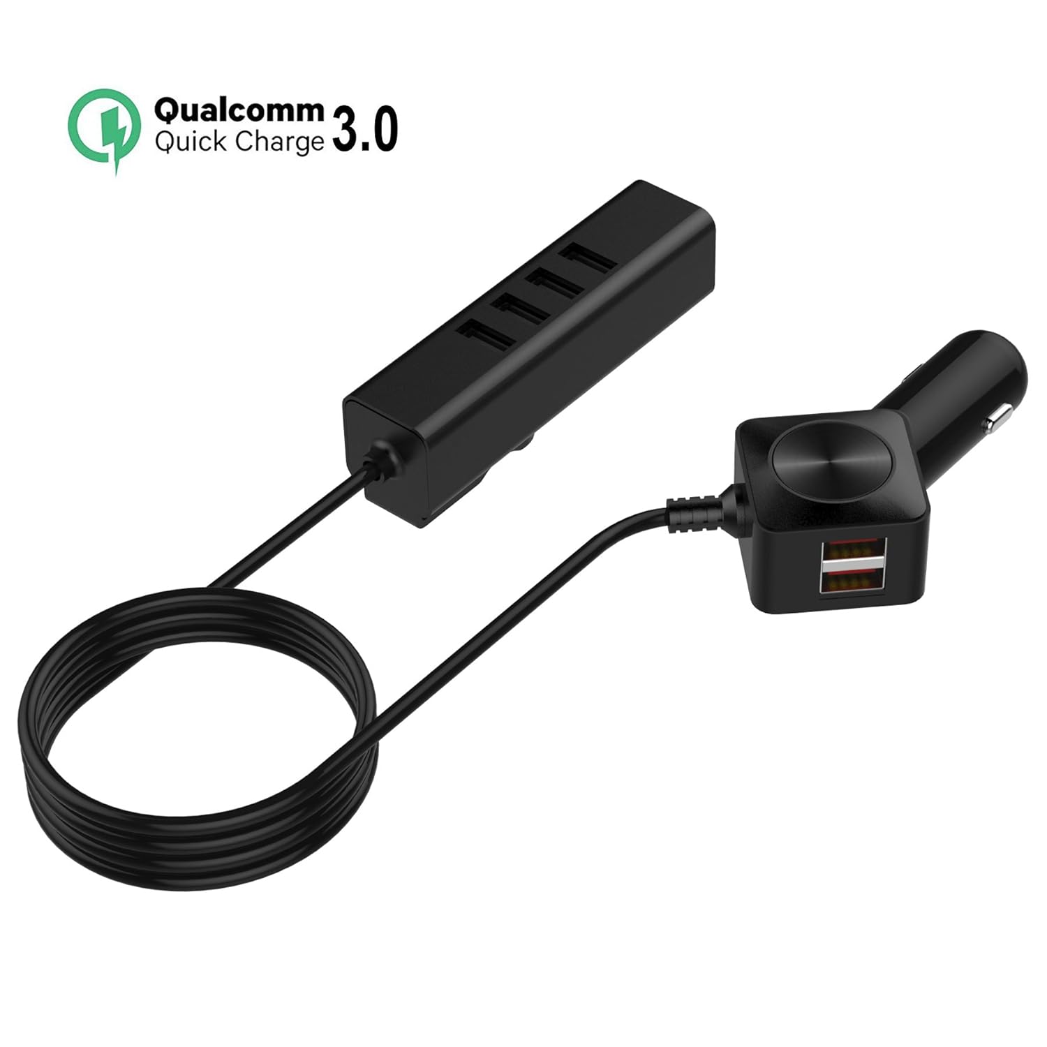 高い品質 車充電器 B073pyyywb Black Quick Charger 3 0 美しい Bruken Cl