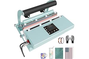 LPHIANX Tumbler Heat Press Machine for 16oz 20oz 30oz Sublimation Blank Skinny Tumbler Glass Jar Can - Cup Heat Press Machine Sublimation for Tumbler Mug with 4 Temp&Timer Preset Remember Mode