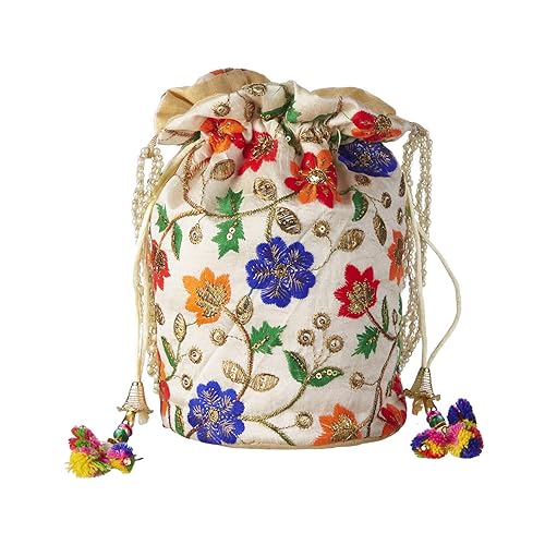 Embroidered Designer Royal Ethnic Potli Bag For Women And Girls