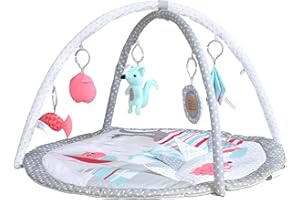 ASKCAT Baby Activity Mat & Play Mat,Reversible Duvet Baby Play Mat Activity Gym for Baby to Toddler Stages Developmental Activity Center and Removable Play Mat Ages Newborn +