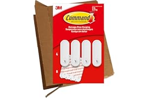 Command Large Wire Hooks, 4 Piece, 8 Strips, Holds up to 5 Pounds, GP069-4NA, Easy to Open Packaging