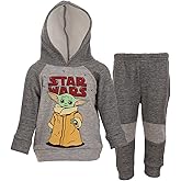 STAR WARS The Mandalorian Fleece Pullover Hoodie and Pants Outfit Set Infant to Big Kid Sizes (12 Months - 18-20)