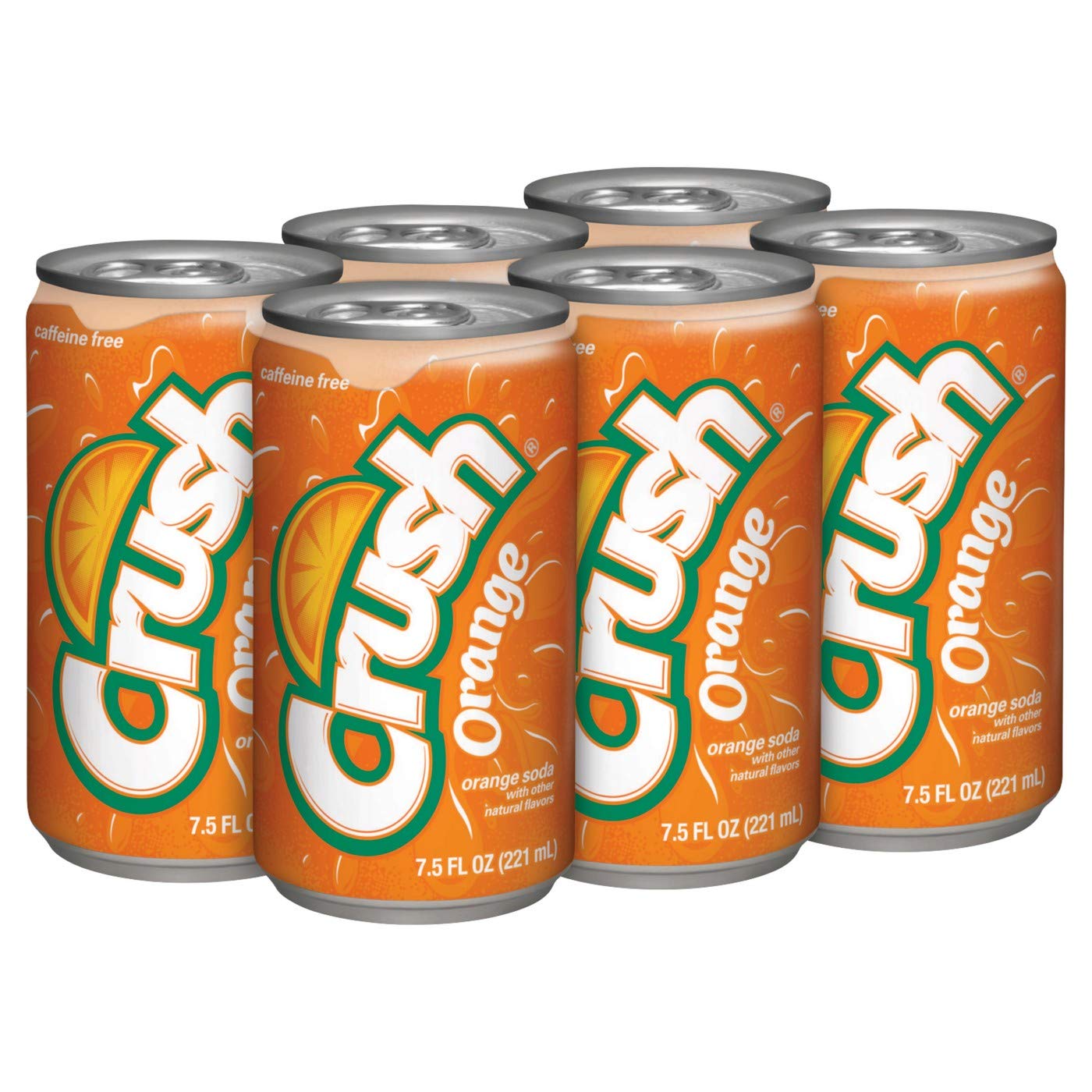 Amazon Com Orange Crush Mini Can 7 5 Fl Oz Pack Of 6 Grocery Gourmet Food