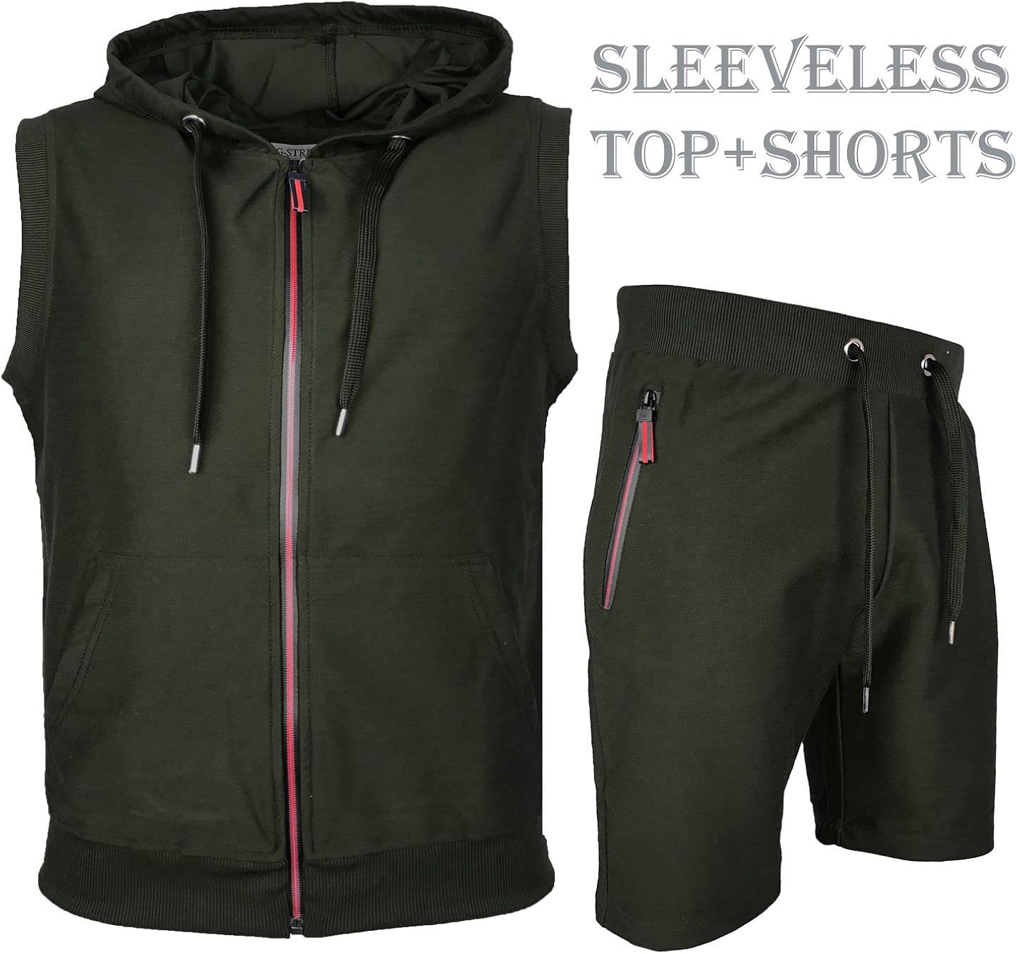 sleeveless tracksuit top