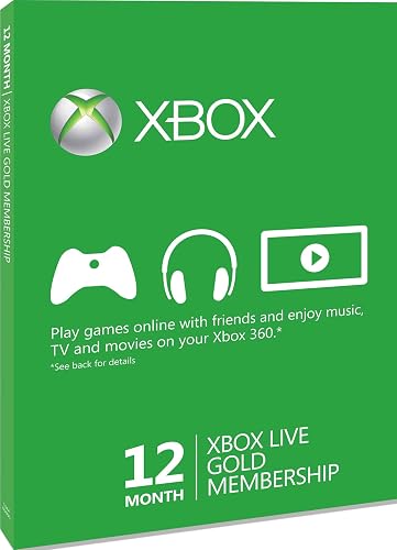 #10 – Xbox LIVE Gold 12-Month Membership Card (Xbox One/360)