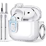 Clear Case for Airpods 4 Case with Lock,Compatible