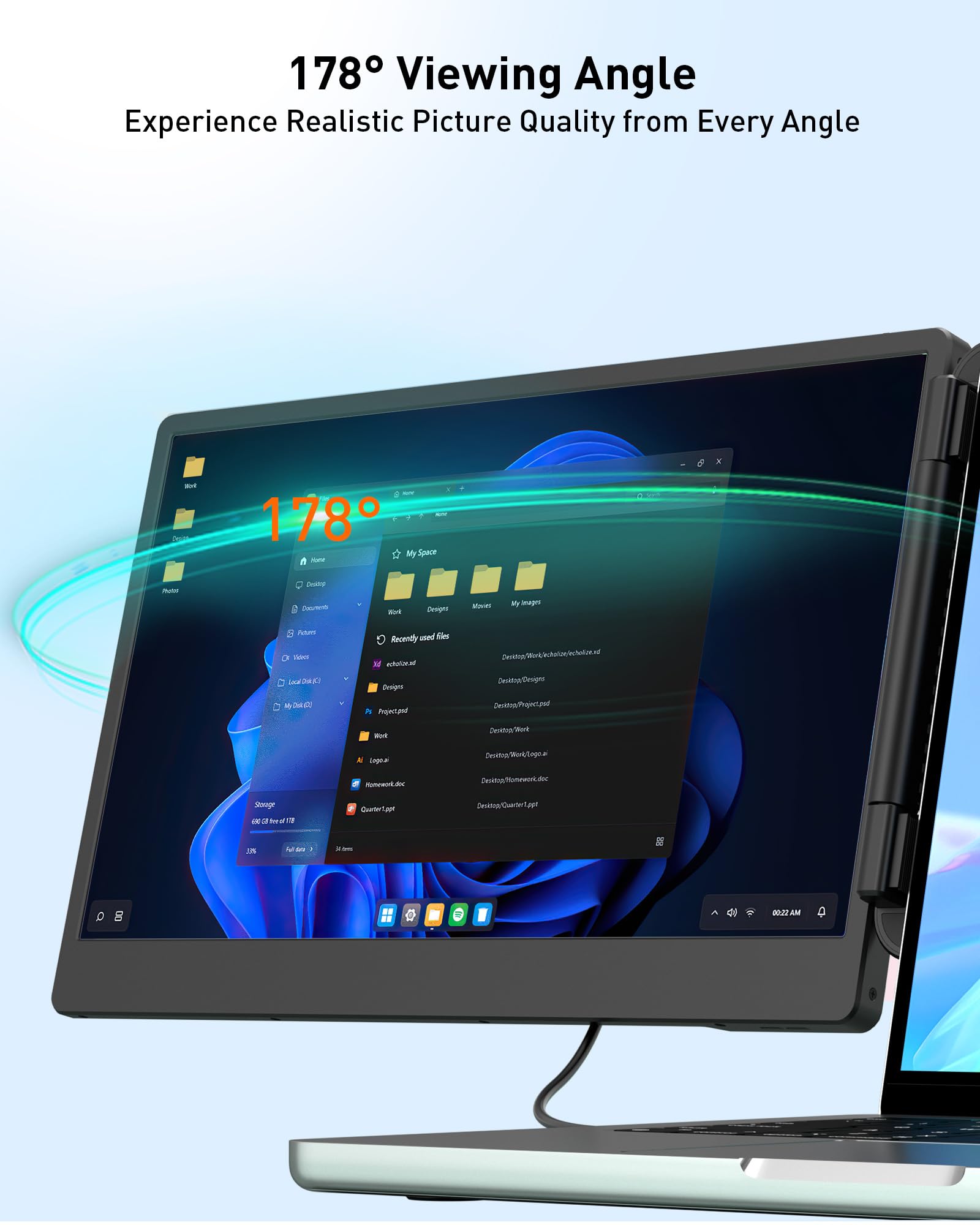 Mua MarsMyth S2 14-inch Laptop Screen Expander, 1920x1080 IPS Display ...