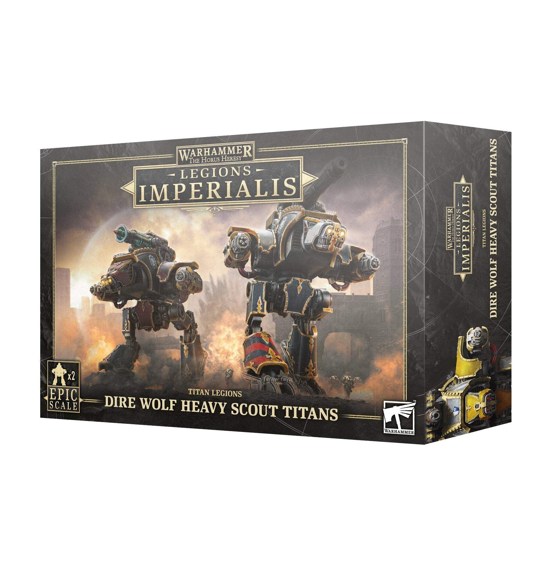 Warhammer Games Workshop Legions Imperialis - Dire Wolf Heavy Scout Titans [EPIC SCALE]