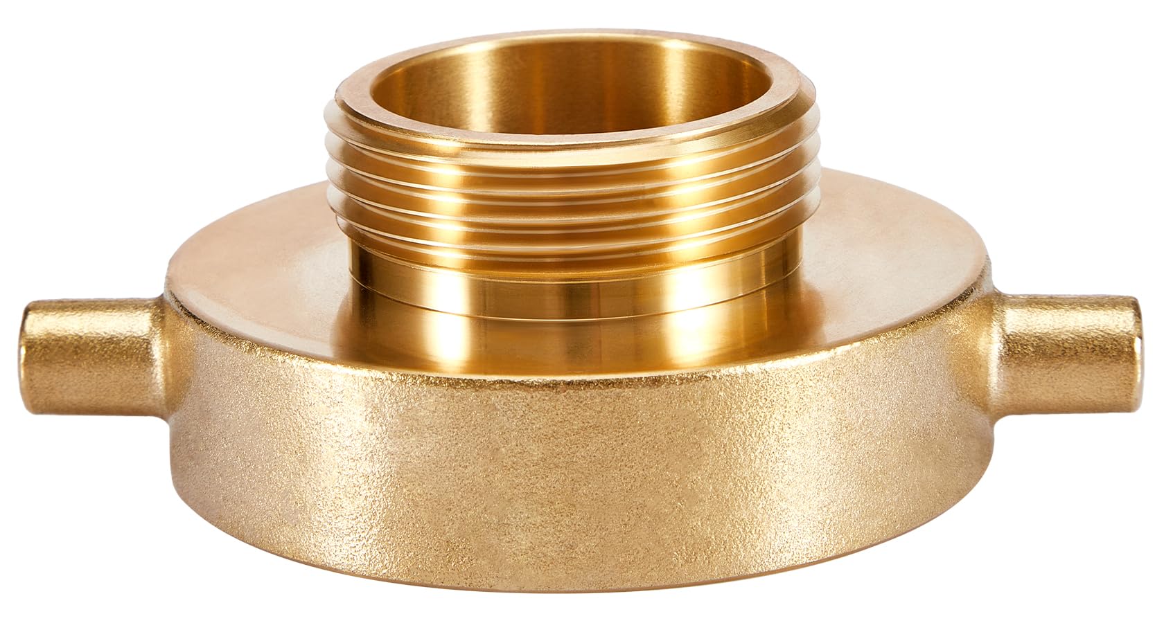 Photo 1 of 2-1/2 NST (NH) Female 1-1/2" NST (NH) Male Fire Hydrant Adapter with Pin Lug Brass Fire Equipment for Fire Hydrants, Pipes, Hoses