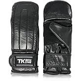 Gladiator Bag Mitt MMA Gloves Used Daily by World Champions - Cowhide Leather Boxing Gloves for Accurate Hand Strengthening (Red, XL)