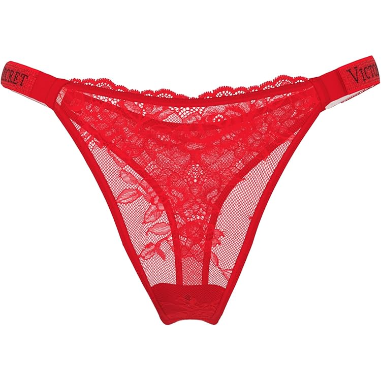 String Victoria's Secret Rose Rainbow Candy - Taille L - Vintage Y2K