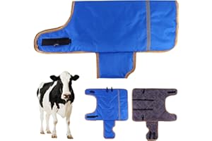BiJiBiBog Pro Calf Blanket, Calf Warm Clothes Calf Saver Coat Jackets for Keep Cow Warmming Thickened Belly Protection Windproof Livestock Protector