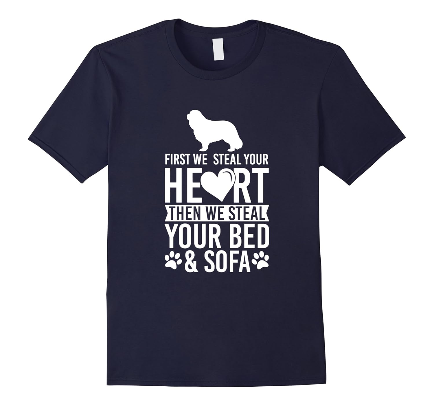 Cavalier King Charles Spaniel We Steal Your Heart T-Shirt-ANZ