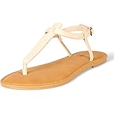 Amazon Essentials Women's Casual Thong Sandal with Ankle Strap