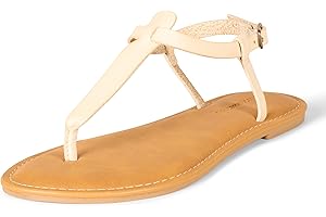 Amazon Essentials Women's Casual Thong Sandal with Ankle Strap