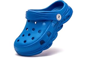 HOBIBEAR Boys and Girls Classic Graphic Garden Clogs Slip on Water Shoes(Toddler/Little Kids/Big Kids)