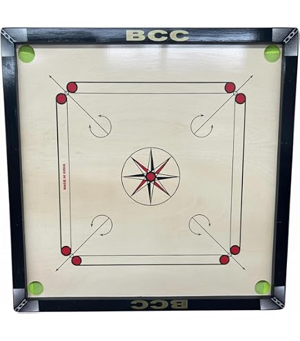 T TABAKH Precise Finest 20mm Carrom Board con Italia