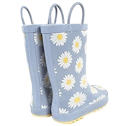 Hudson Baby Rain Boots, Blue Daisy, 5 US Unisex