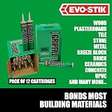 EVO-STIK GRIPFILL Gap Filling Adhesive Buff 12 x 350ml Bonds Many Surfaces view 4