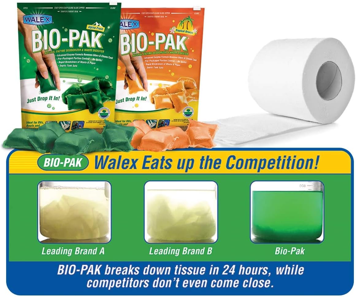 Walex TOI-11530 Bio-Pak Holding Tank Deodorizer - Pack of 10: Automotive