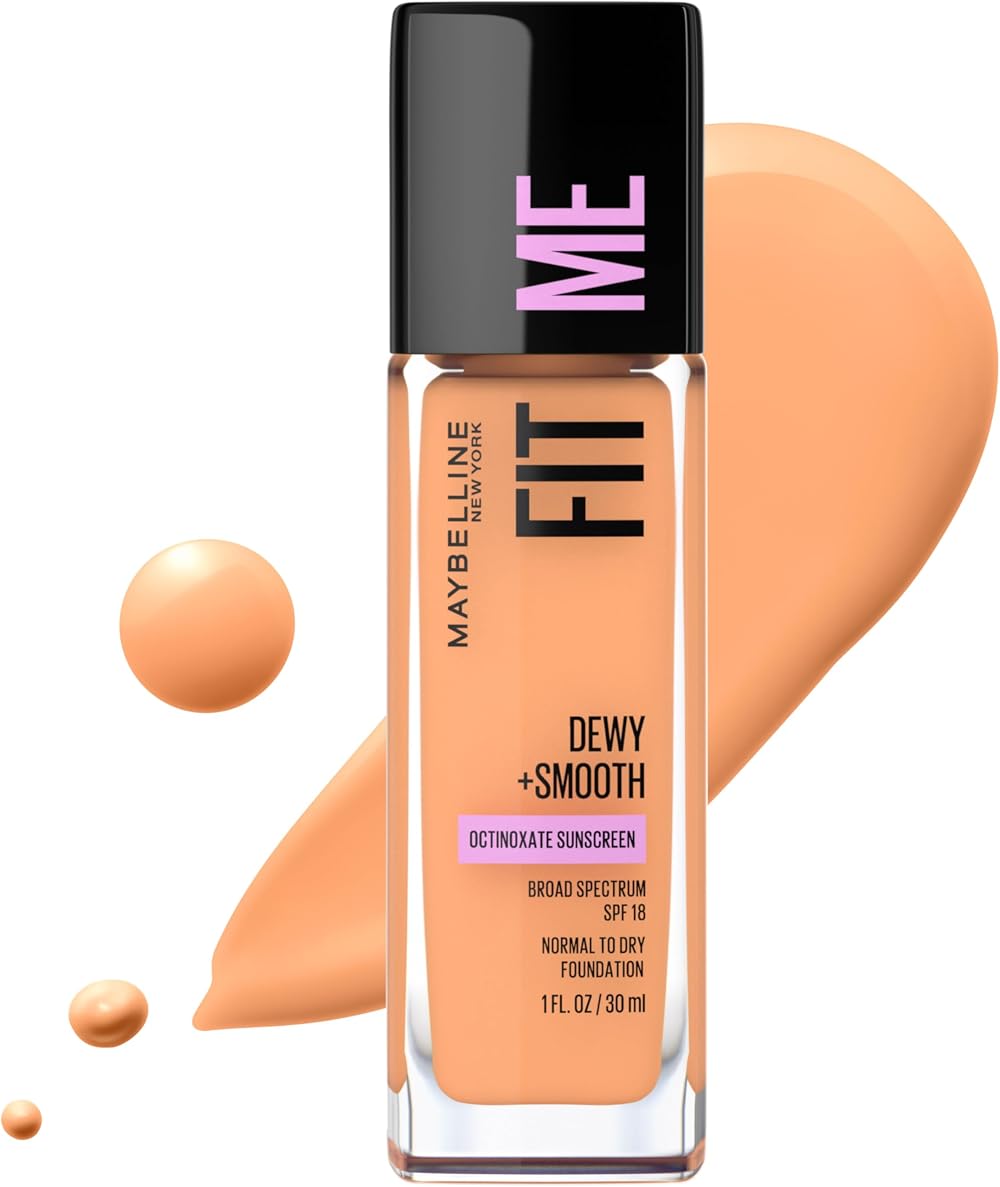 Maybelline Fit Me Dewy Smooth Foundation 30ml 315 Soft Honey Normal Dry Skin