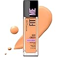 Maybelline Fit Me Dewy + Smooth Liquid Foundation Makeup, Soft Honey, 1 Count (Packaging May Vary)