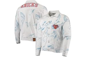 FISLL Men's NBA Team Classic Denim Jacket