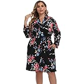 Plus Size Robes for Women Short Modal Knit Maternity Robes Plus Size Soft Kimono Robes Sleepwear