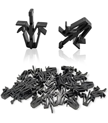 OTUAYAUTO 30PCS Grill Clips Retainer - Length 17mm Interior Trim Panel Grille Fastener Replacement For Toyota 4Runner 89-02, Pickup 89-95, RAV4 01-05, Tacoma 95-04, Replace OEM#: 90467-12040